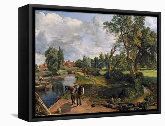 Flatford Mill ('Scene on a Navigable River')-John Constable-Framed Premier Image Canvas