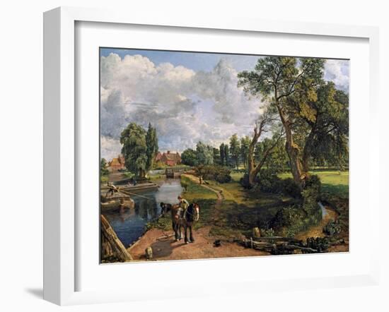 Flatford Mill ('Scene on a Navigable River')-John Constable-Framed Giclee Print