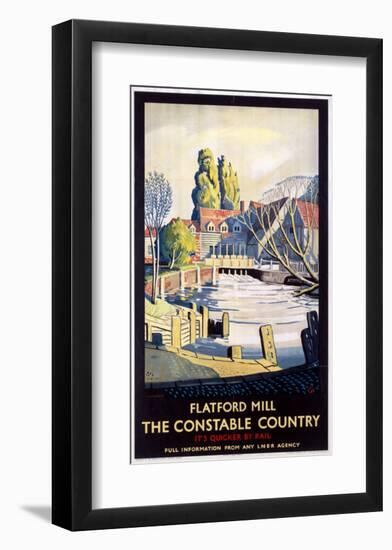 Flatford Mill-null-Framed Art Print