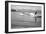 Flathead Lake, Montana, View of a Man Water-Skiing, Couple in Speedboat-Lantern Press-Framed Art Print