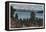 Flathead Lake, Montana - View of Snowcapped Mountains-Lantern Press-Framed Stretched Canvas