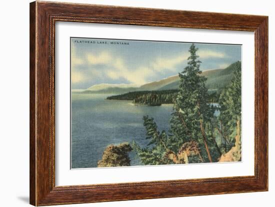 Flathead Lake, Montana-null-Framed Art Print