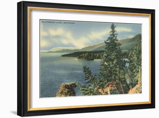 Flathead Lake, Montana-null-Framed Art Print