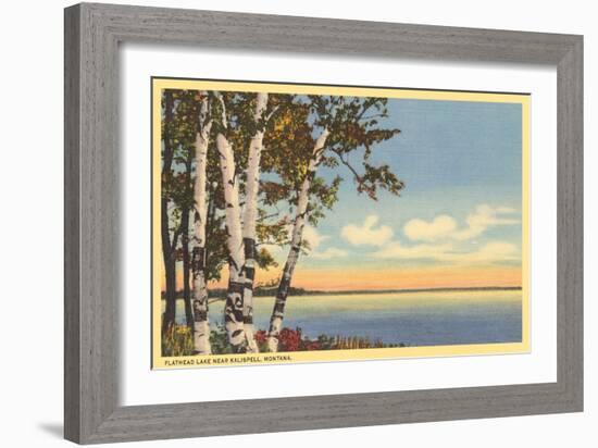 Flathead Lake near Kalispell, Montana-null-Framed Art Print