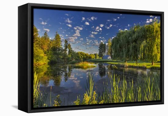 Flathead River Catches Morning Light in the Flathead Valley, Montana-Chuck Haney-Framed Premier Image Canvas