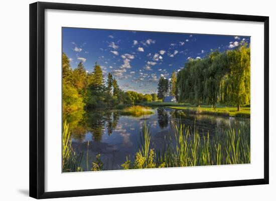 Flathead River Catches Morning Light in the Flathead Valley, Montana-Chuck Haney-Framed Photographic Print