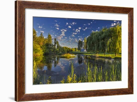 Flathead River Catches Morning Light in the Flathead Valley, Montana-Chuck Haney-Framed Photographic Print