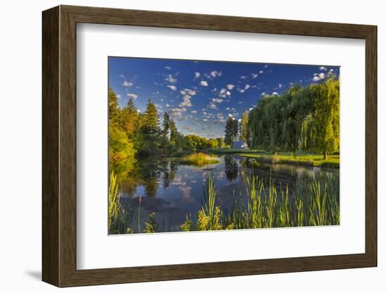 Flathead River Catches Morning Light in the Flathead Valley, Montana-Chuck Haney-Framed Photographic Print