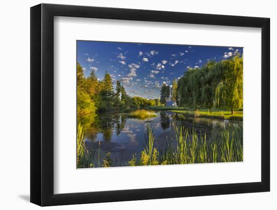 Flathead River Catches Morning Light in the Flathead Valley, Montana-Chuck Haney-Framed Photographic Print