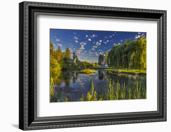 Flathead River Catches Morning Light in the Flathead Valley, Montana-Chuck Haney-Framed Photographic Print