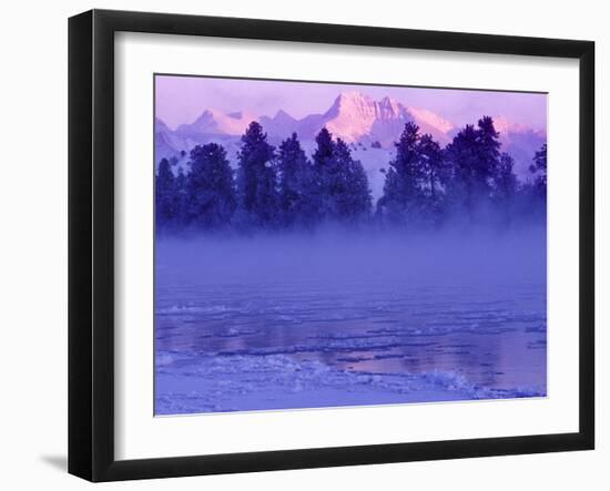 Flathead River in Mission Valley, Montana, USA-Chuck Haney-Framed Photographic Print