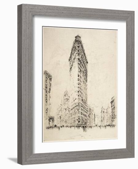 Flatiron Building, 1904-Joseph Pennell-Framed Premium Giclee Print