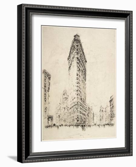 Flatiron Building, 1904-Joseph Pennell-Framed Premium Giclee Print