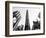 Flatiron Building, 5th Ave, Manhattan, New York, United States, Black and White Photography-Philippe Hugonnard-Framed Photographic Print