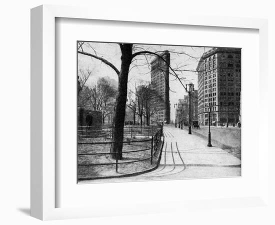 Flatiron Building and Madison Square, New York City, USA, C1930S-Ewing Galloway-Framed Giclee Print