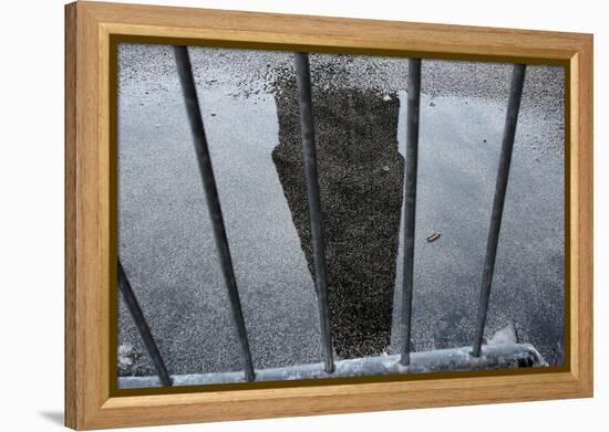 Flatiron Building Reflection-null-Framed Stretched Canvas