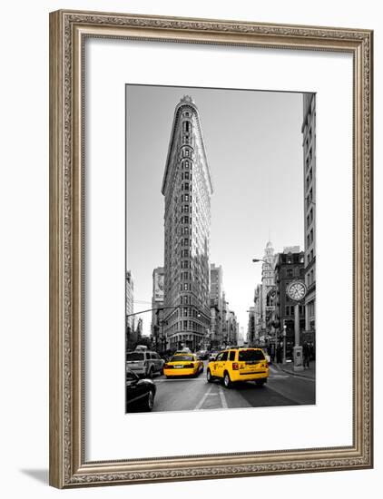 Flatiron Building - Taxi Cabs Yellow - Manhattan - New York City - United States-Philippe Hugonnard-Framed Photographic Print