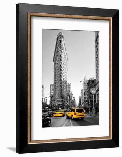 Flatiron Building - Taxi Cabs Yellow - Manhattan - New York City - United States-Philippe Hugonnard-Framed Photographic Print