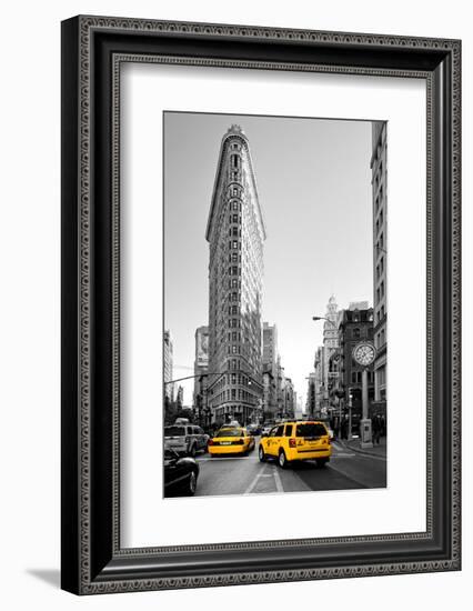 Flatiron Building - Taxi Cabs Yellow - Manhattan - New York City - United States-Philippe Hugonnard-Framed Photographic Print