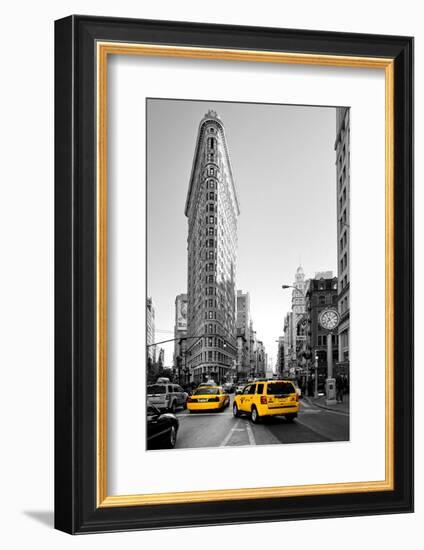 Flatiron Building - Taxi Cabs Yellow - Manhattan - New York City - United States-Philippe Hugonnard-Framed Photographic Print