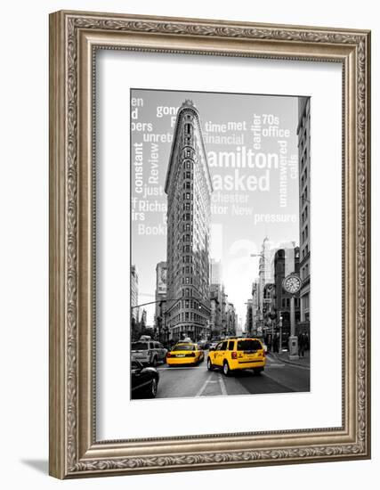 Flatiron Building - Taxi Cabs Yellow - Manhattan - New York City - United States-Philippe Hugonnard-Framed Photographic Print