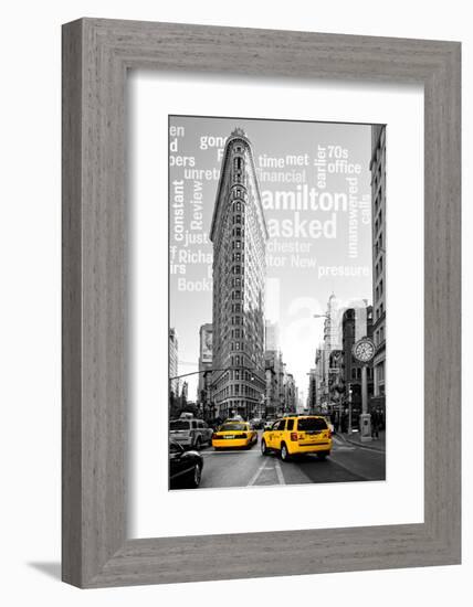 Flatiron Building - Taxi Cabs Yellow - Manhattan - New York City - United States-Philippe Hugonnard-Framed Photographic Print