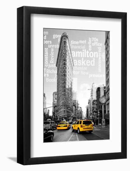 Flatiron Building - Taxi Cabs Yellow - Manhattan - New York City - United States-Philippe Hugonnard-Framed Photographic Print