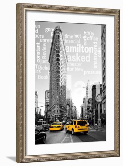 Flatiron Building - Taxi Cabs Yellow - Manhattan - New York City - United States-Philippe Hugonnard-Framed Photographic Print