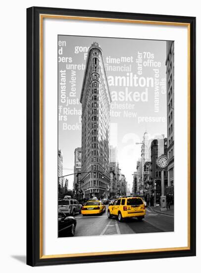 Flatiron Building - Taxi Cabs Yellow - Manhattan - New York City - United States-Philippe Hugonnard-Framed Photographic Print