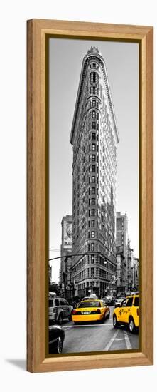 Flatiron Building with Yellow Cabs, Fifth Avenue, Broadway, Manhattan, New York-Philippe Hugonnard-Framed Premier Image Canvas