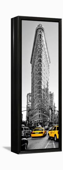 Flatiron Building with Yellow Cabs, Fifth Avenue, Broadway, Manhattan, New York-Philippe Hugonnard-Framed Premier Image Canvas