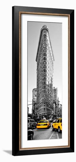 Flatiron Building with Yellow Cabs, Fifth Avenue, Broadway, Manhattan, New York-Philippe Hugonnard-Framed Photographic Print