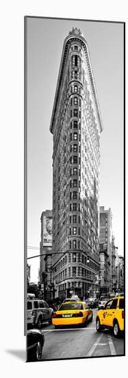 Flatiron Building with Yellow Cabs, Fifth Avenue, Broadway, Manhattan, New York-Philippe Hugonnard-Mounted Photographic Print