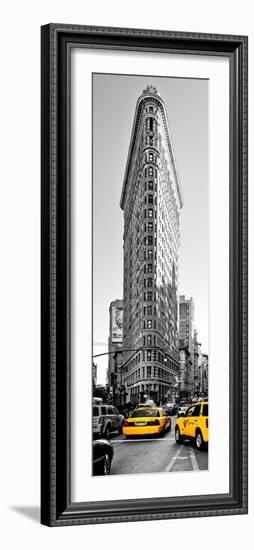 Flatiron Building with Yellow Cabs, Fifth Avenue, Broadway, Manhattan, New York-Philippe Hugonnard-Framed Photographic Print