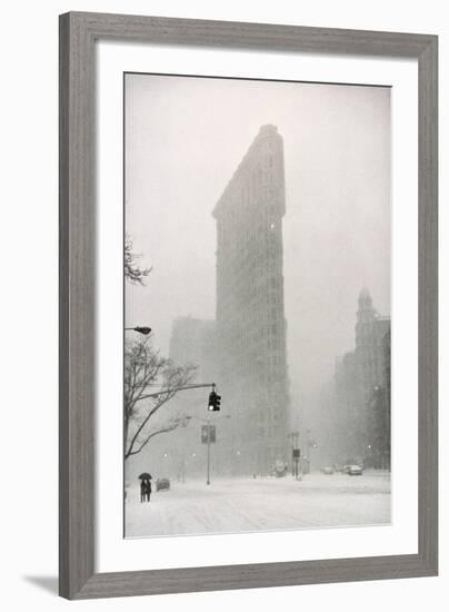 Flatiron Buzzard - New York-Henri Silberman-Framed Art Print