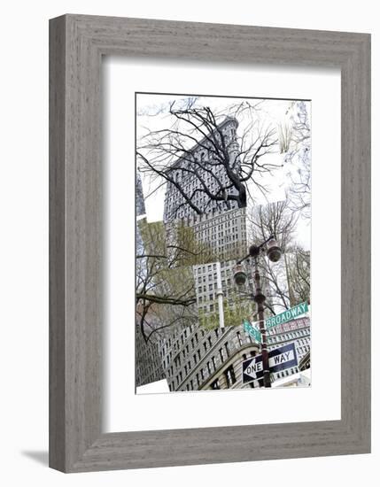 Flatiron Collage-Erin Clark-Framed Art Print