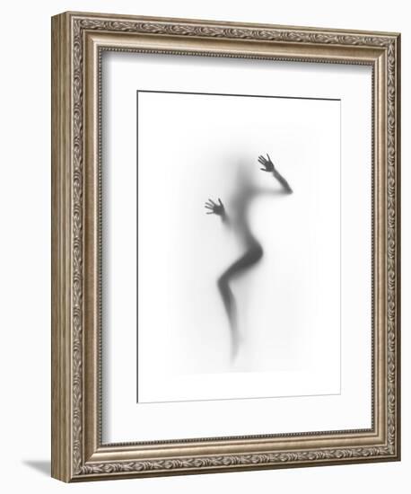 Flattened-Shadow-Framed Art Print