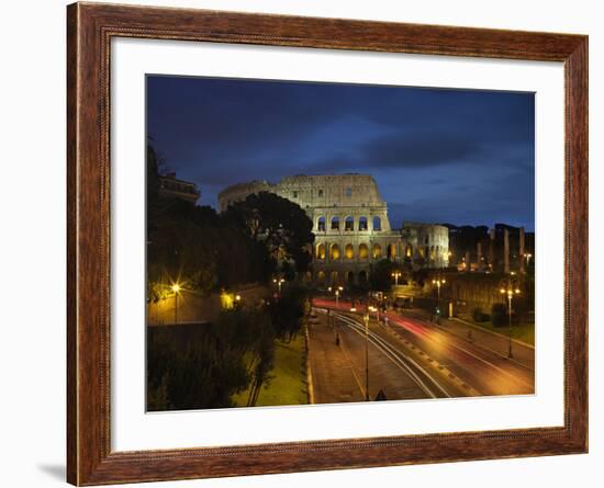 Flavian Amphitheatre Or Coliseum in Rome-null-Framed Photographic Print