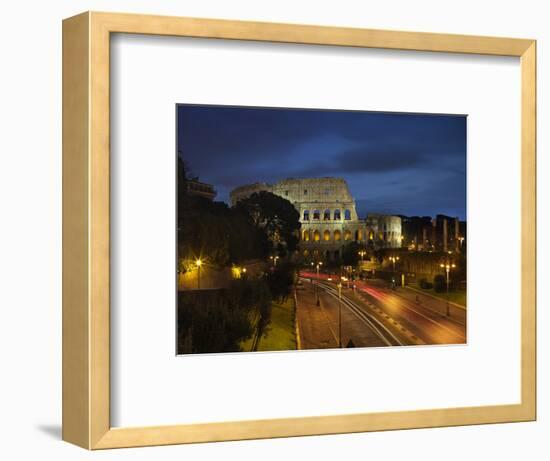 Flavian Amphitheatre Or Coliseum in Rome-null-Framed Photographic Print