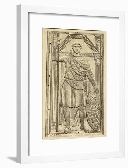 Flavius Aetius Roman Commander in the West Notable for His Defeat of Attila and the Huns-null-Framed Art Print