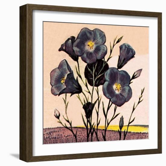 Flax-English School-Framed Giclee Print