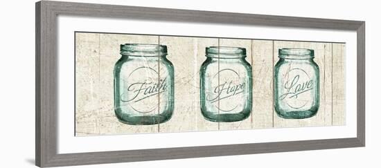 Flea Market Mason Jars Panel I V.2-Hugo Wild-Framed Art Print