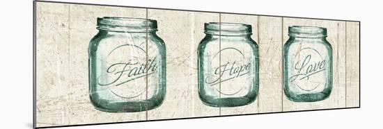 Flea Market Mason Jars Panel I V.2-Hugo Wild-Mounted Art Print