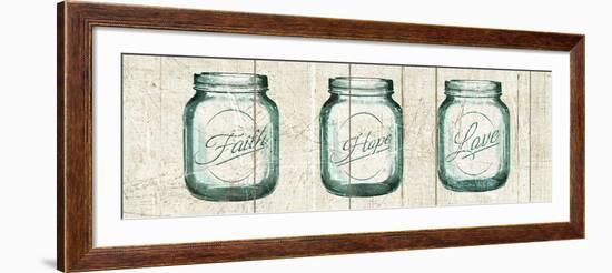 Flea Market Mason Jars Panel I V.2-Hugo Wild-Framed Art Print