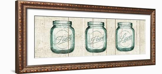 Flea Market Mason Jars Panel I V.2-Hugo Wild-Framed Art Print