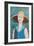 Flea Market Portrait II Blue v2-Avery Tillmon-Framed Art Print