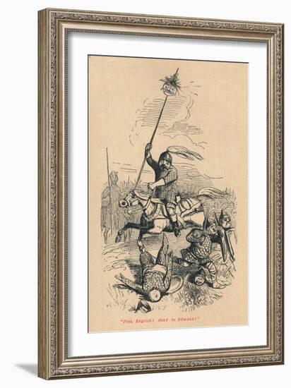 Flee, English! Dead is Edmond!', c1860, (c1860)-John Leech-Framed Giclee Print