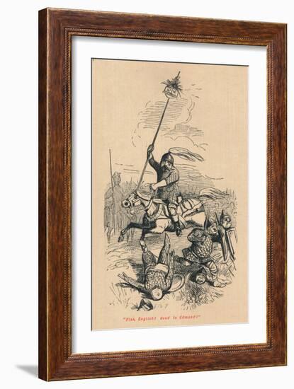 Flee, English! Dead is Edmond!', c1860, (c1860)-John Leech-Framed Giclee Print