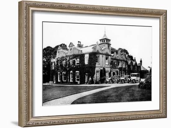 Fleet of Cars at Castle Malwood, Hampshire-null-Framed Photographic Print