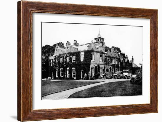 Fleet of Cars at Castle Malwood, Hampshire-null-Framed Photographic Print